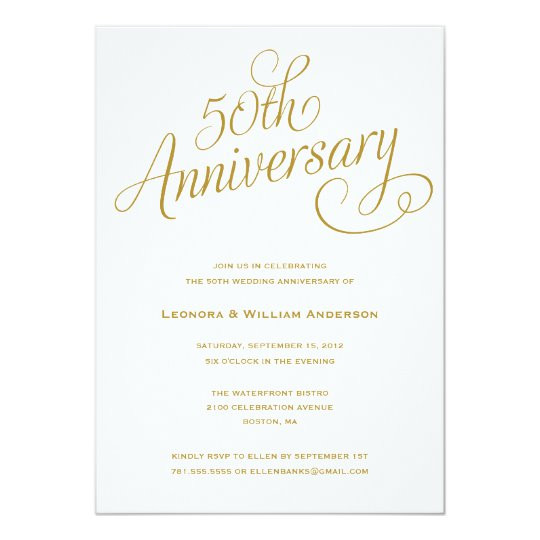 50 Wedding Anniversary Invitations
 50TH WEDDING ANNIVERSARY INVITATIONS