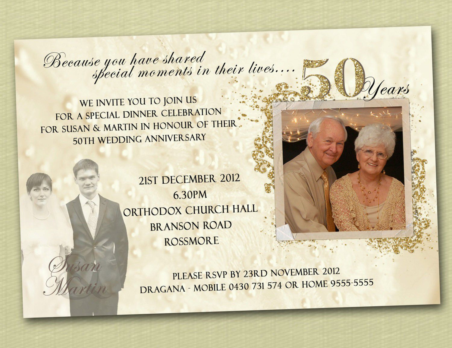 50 Wedding Anniversary Invitations
 Anniversary invitations ideas 25th anniversary