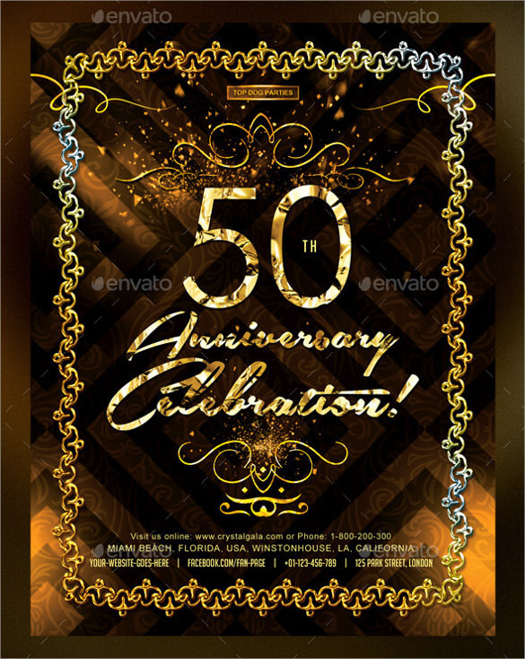 50th Birthday Party Invitation Template
 45 50th Birthday Invitation Templates – Free Sample
