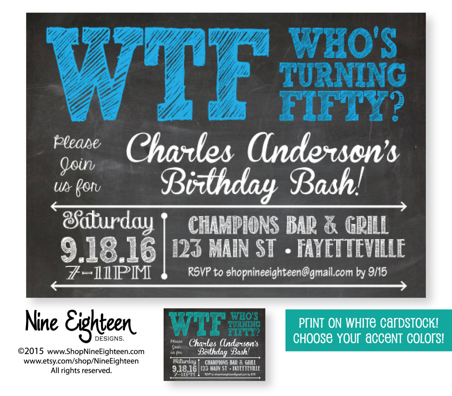 50th Birthday Party Invitations Ideas
 50th Birthday Party Invitation WTF Who s Turning by