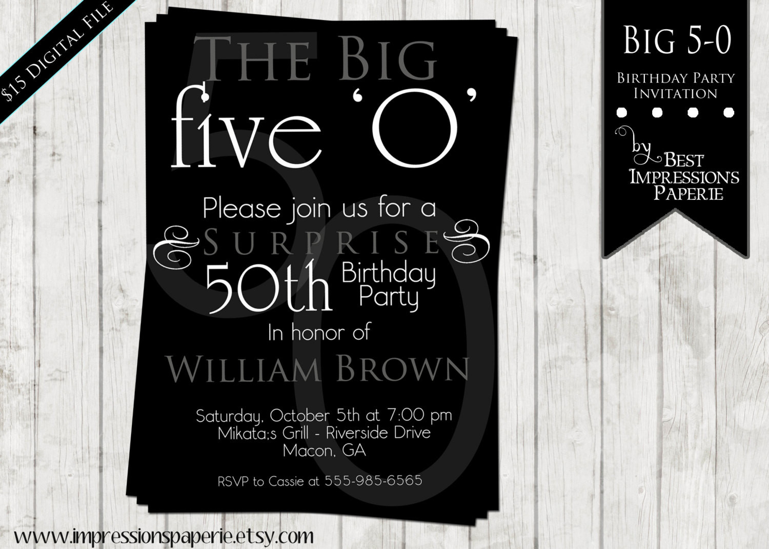 50th Birthday Party Invitations Ideas
 50th Birthday Party Invitations For Men