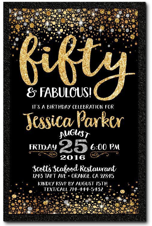 50th Birthday Party Invitations Ideas
 Awesome The 50th Birthday Invitations Ideas in 2019