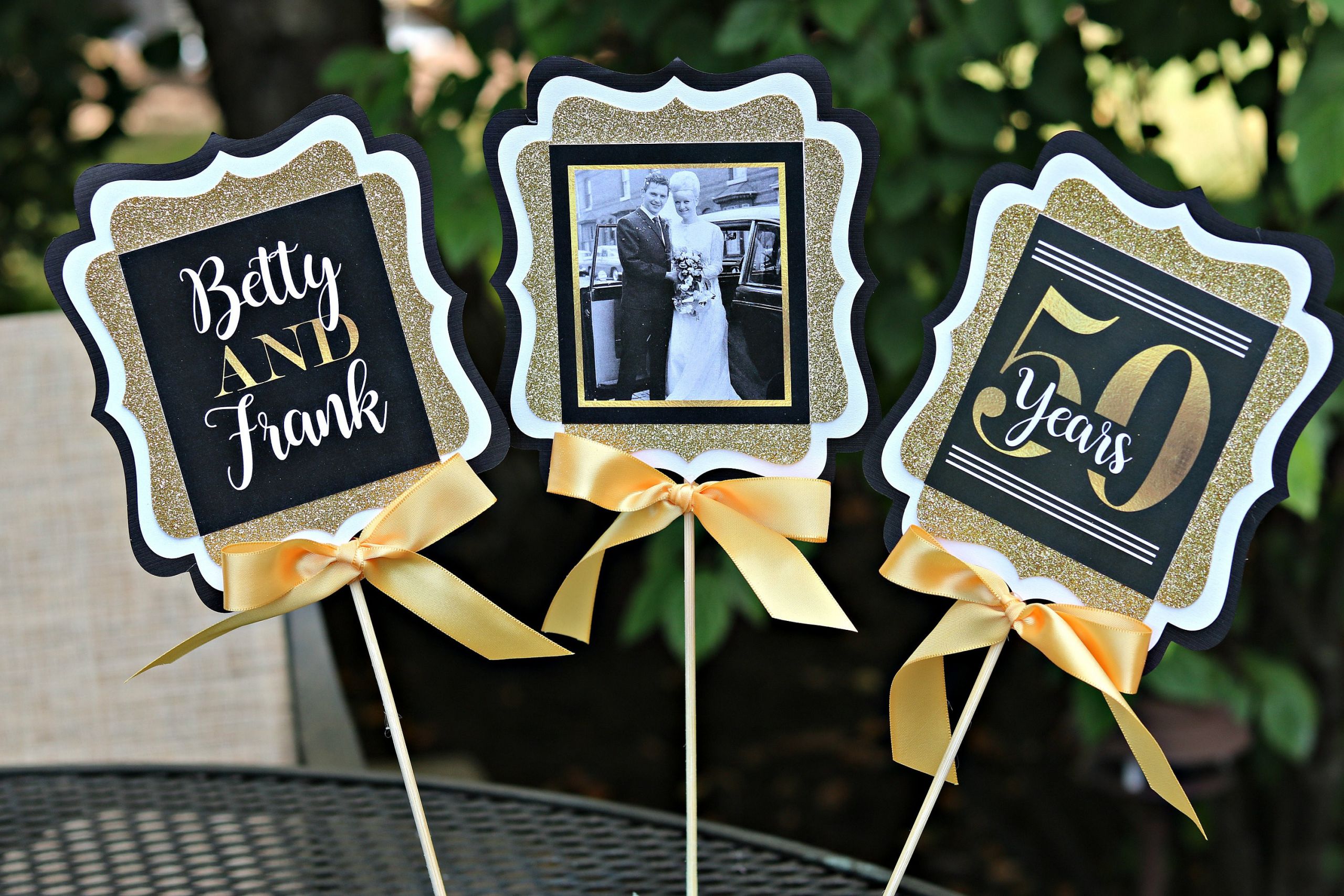 50th Wedding Anniversary Party Favors
 GOLDEN ANNIVERSARY 50th Anniversary Party Decorations
