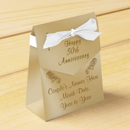 50th Wedding Anniversary Party Favors
 Personalized 50th Anniversary Party Favors Boxes