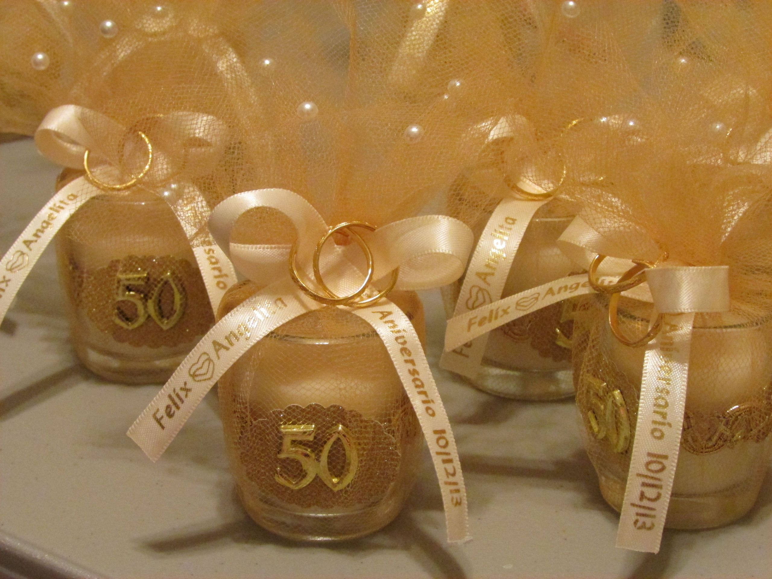 50th Wedding Anniversary Party Favors
 50th anniversary party favors DIY