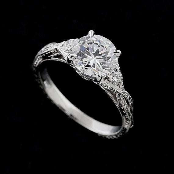 5ct Diamond Engagement Rings
 Braided Diamond Engagement Ring 1 5CT Forever e Moissanite