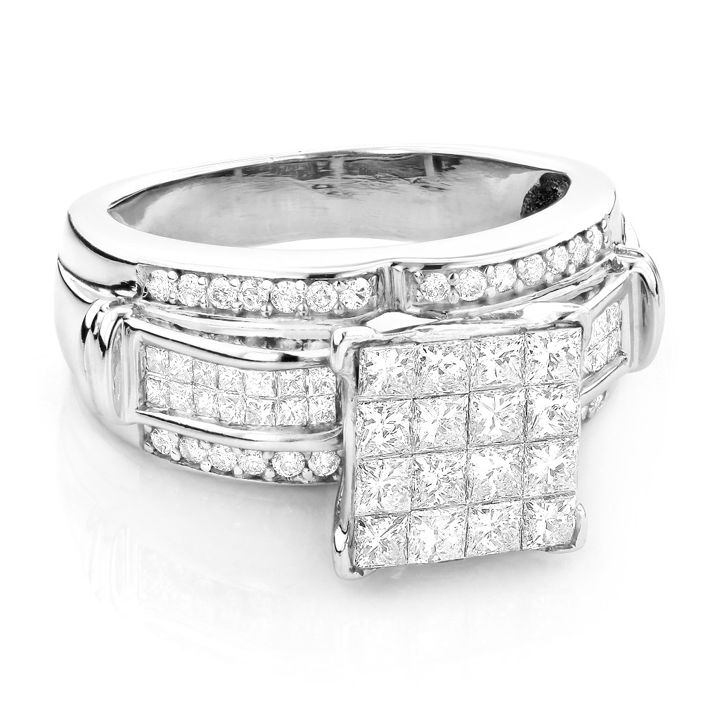 5ct Diamond Engagement Rings
 Princess Cut Diamond Engagement Ring 1 5ct 14K Gold
