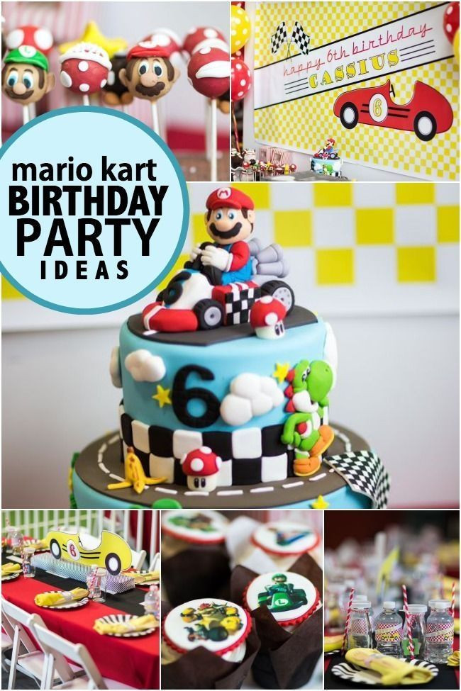 5Th Birthday Party Ideas Boy
 Boy s Mario Kart Birthday Party Ideas