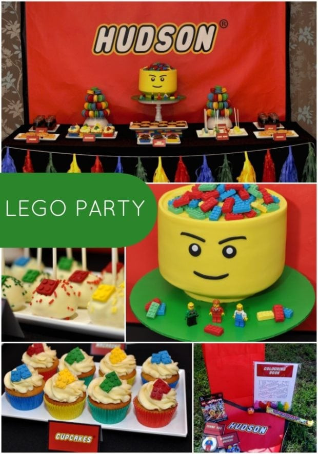 5Th Birthday Party Ideas Boy
 Boy s Lego Themed 5th Birthday Party