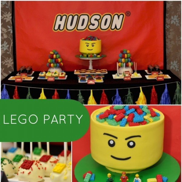 5Th Birthday Party Ideas Boy
 Boy’s Lego Themed 5th Birthday Party