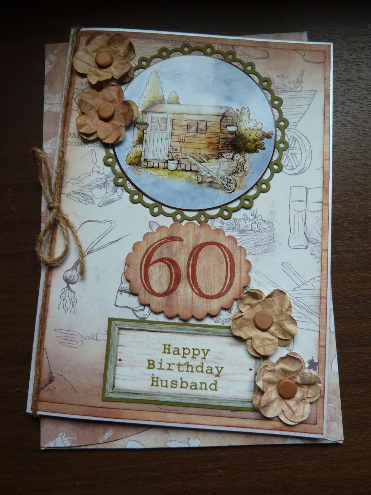 60th Birthday Card
 woollycrafts 60th Birthday Card