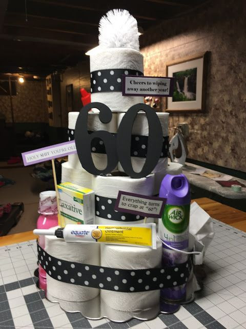 60Th Birthday Gag Gift Ideas
 Toilet Paper Cake Gag Gift Happy 60th
