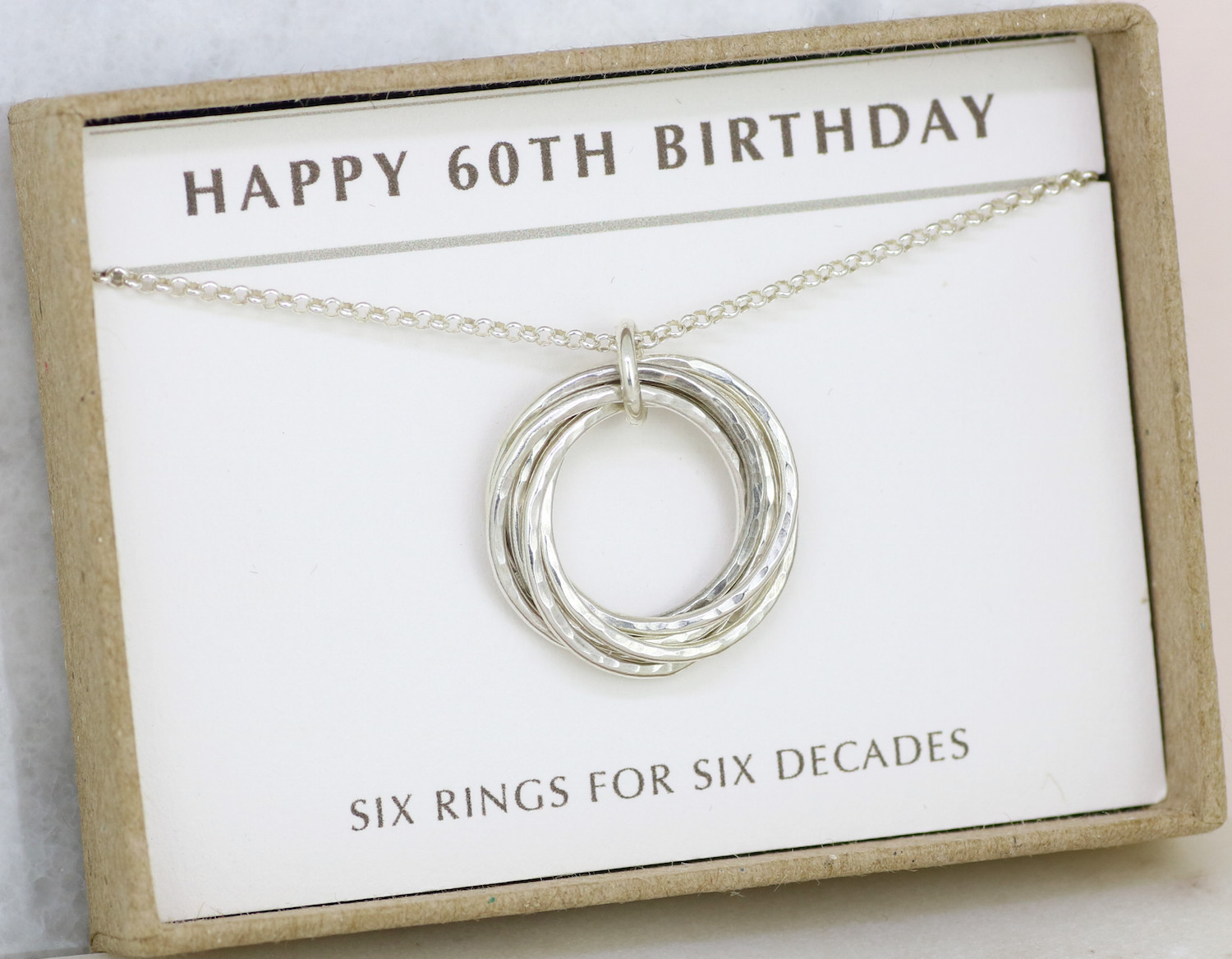 60Th Birthday Gift Ideas For.Women
 60th Birthday Silver Necklace