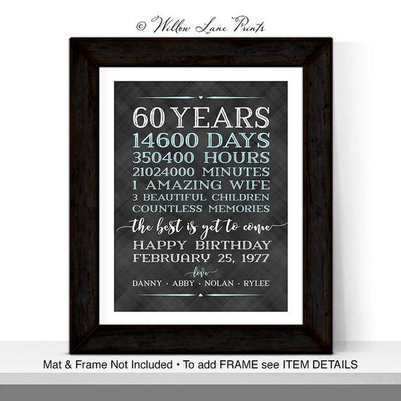 60th Birthday Gifts For Him
 60th birthday ts for men him husband adult birthday t