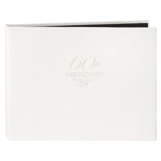 60th Wedding Anniversary Guest Book
 60th Anniversary Guest Book White Tar