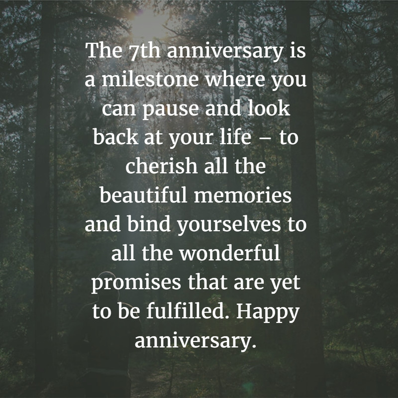 7 Year Anniversary Quotes
 7 Year Anniversary Quotes for the Couples Who Made It