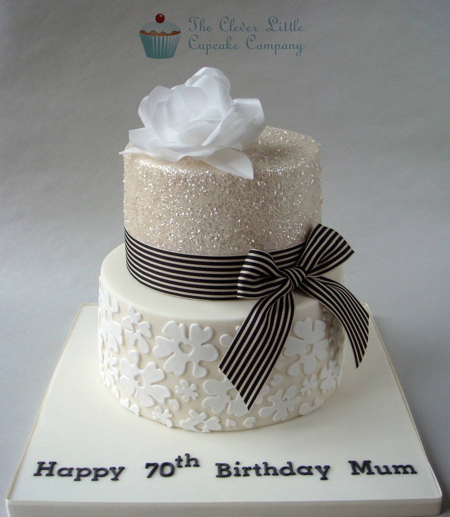 70th Birthday Cakes
 Glittery 70Th Birthday Cake CakeCentral