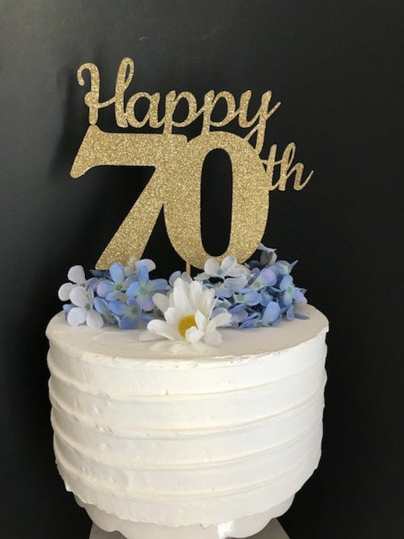 70th Birthday Cakes
 70th Birthday Cake Topper 70th Cake Topper 70 Birthday