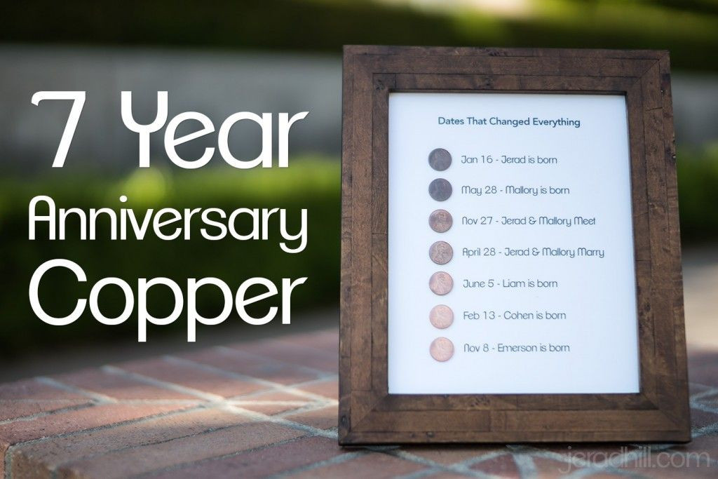 7Th Wedding Anniversary Gift Ideas For Her
 7 Year Anniversary Present Copper Project