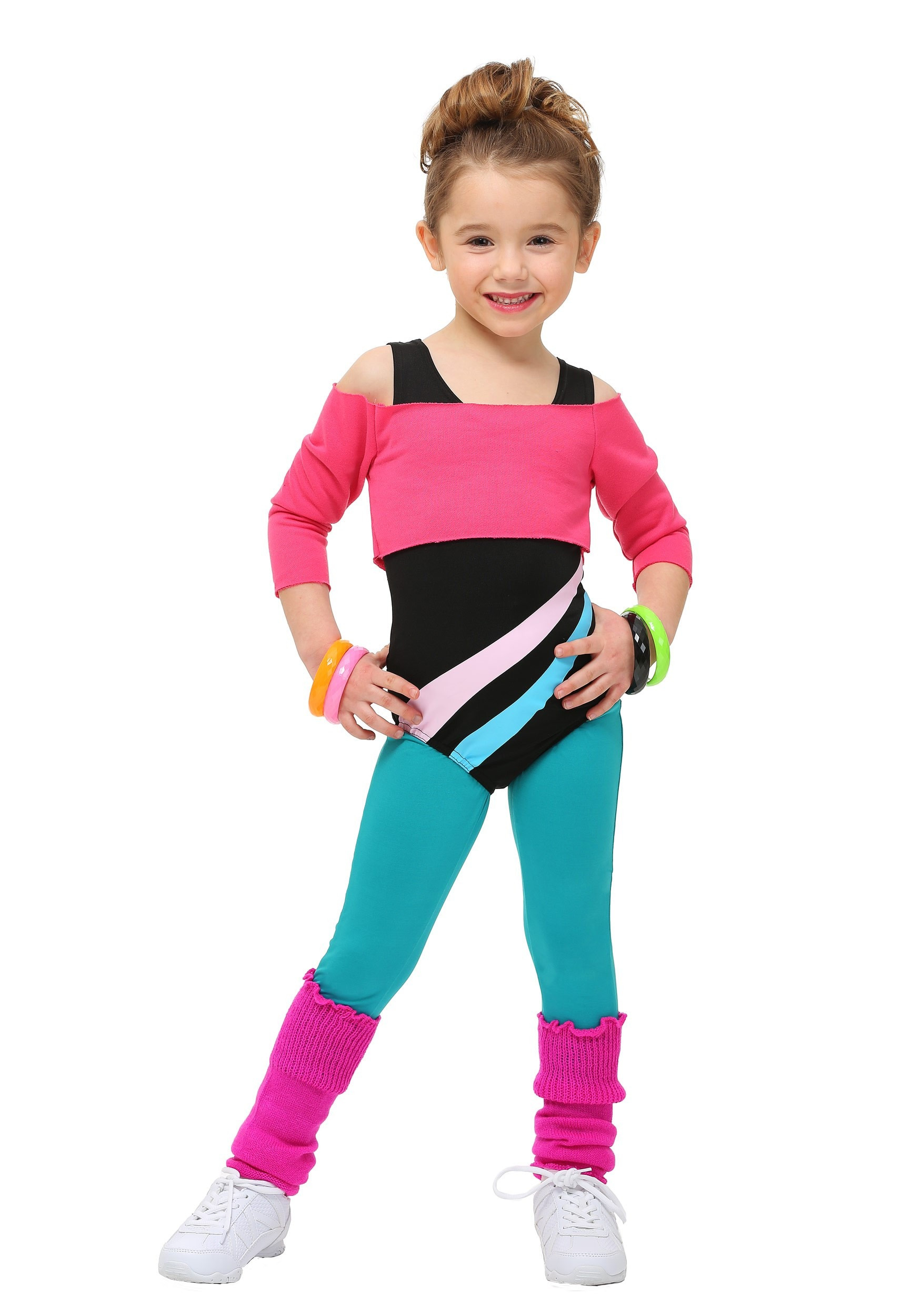 80S Fashion Kids
 Toddler 80 s Workout Girl Costume