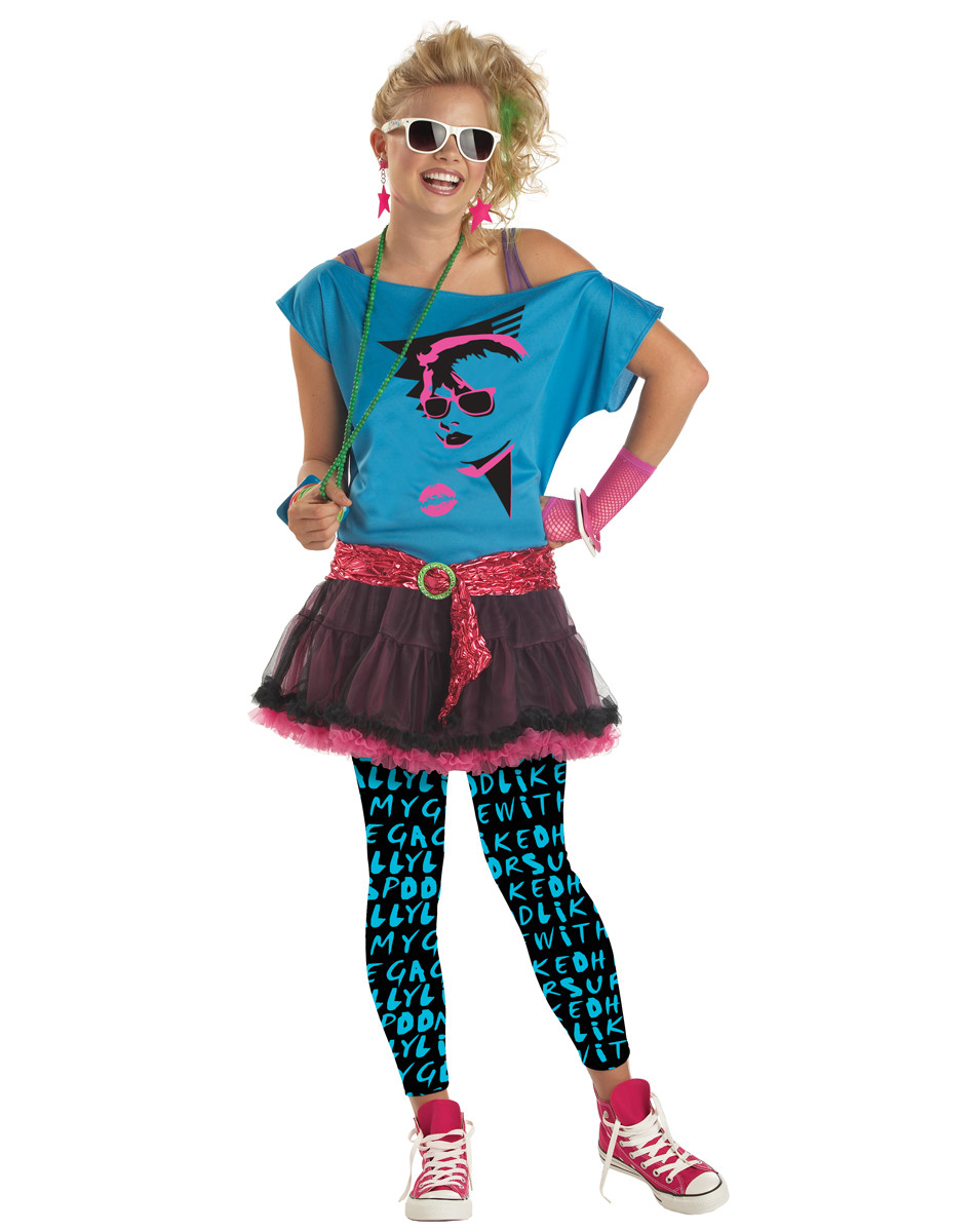 80S Fashion Kids
 CK76 Valley Girl Teen Pop Star 80 s Child Halloween Fancy