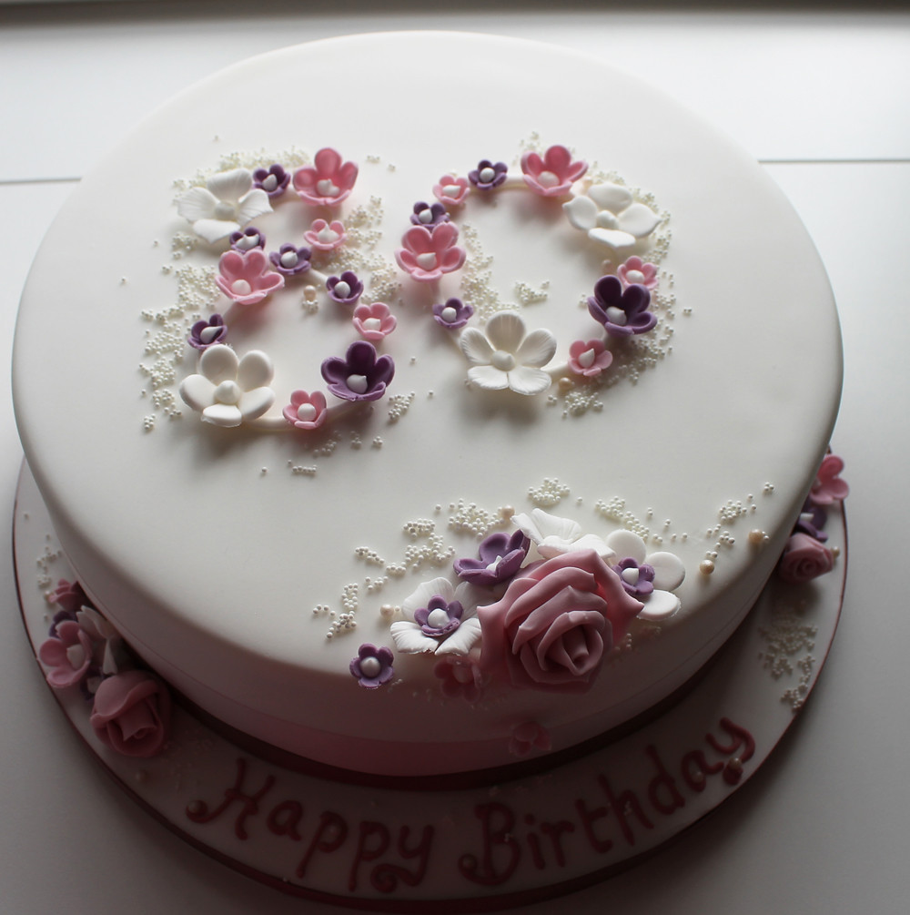 80th Birthday Cakes
 80th birthday cake Jill Chant