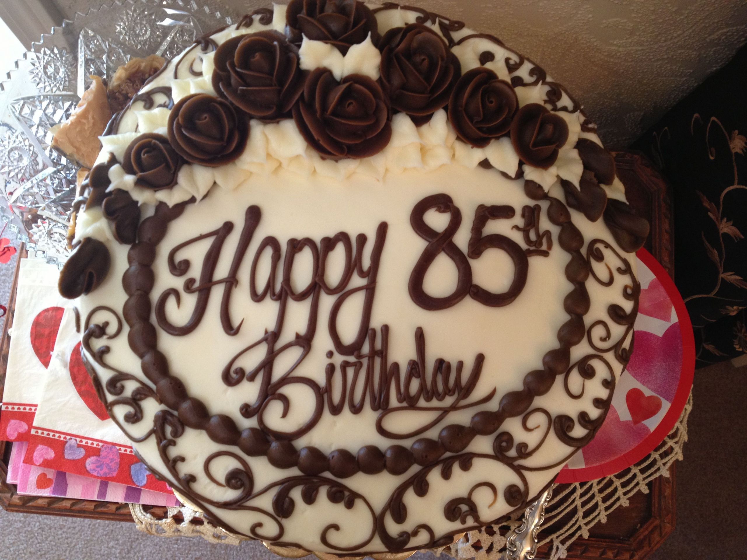 85th Birthday Decorations
 Beautiful 85th birthday cake