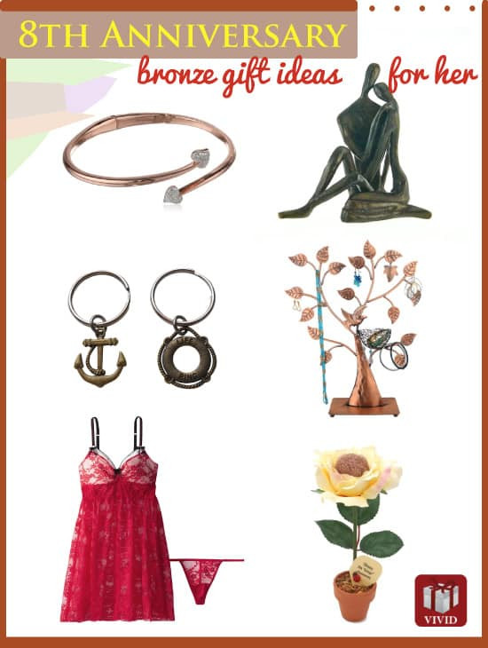 8Th Year Anniversary Gift Ideas
 Bronze Anniversary Gift Ideas for Her Vivid s