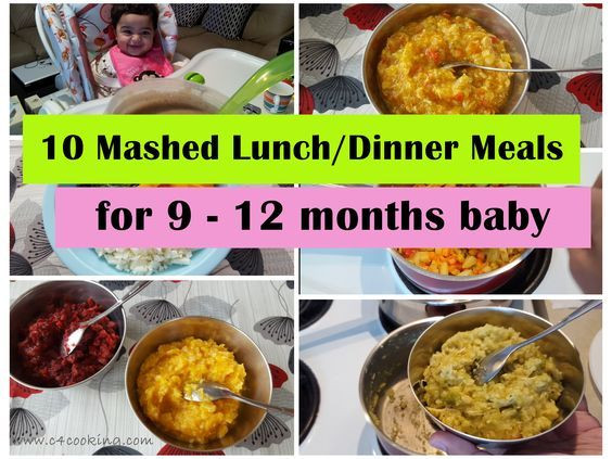 9 Month Baby Food Recipes
 10 Mashed Meals for 9 12 months baby