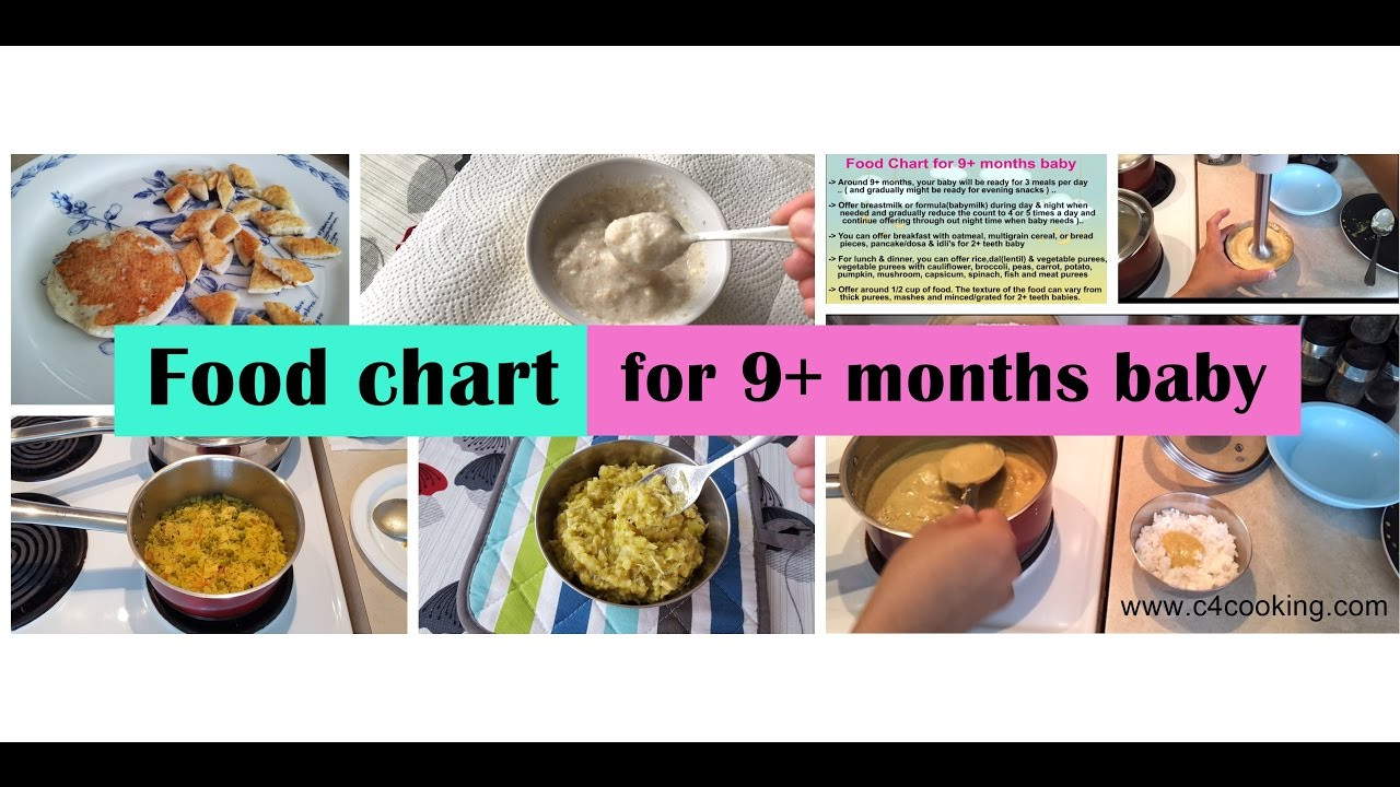 9 Month Baby Food Recipes
 9 months baby food recipes Food chart for 9 months baby
