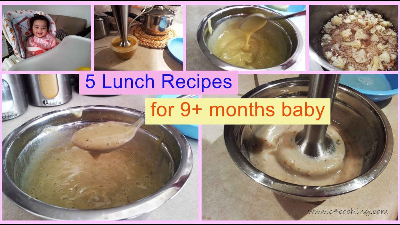 9 Month Baby Food Recipes
 5 Lunch Recipes for 9 months baby