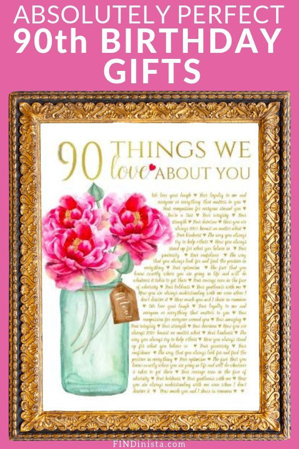 90Th Birthday Gift Ideas For Grandma
 90th Birthday Gift Ideas