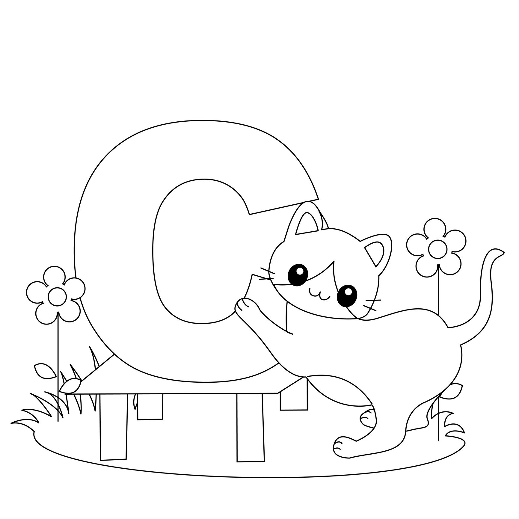 Abc Coloring Pages For Toddlers
 Free Printable Alphabet Coloring Pages for Kids Best