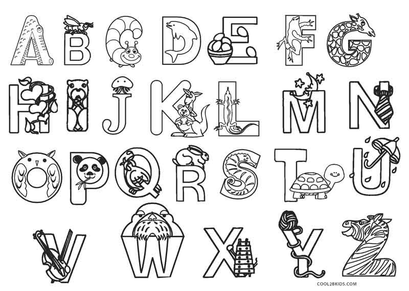 Abc Coloring Pages For Toddlers
 Free Printable Abc Coloring Pages For Kids