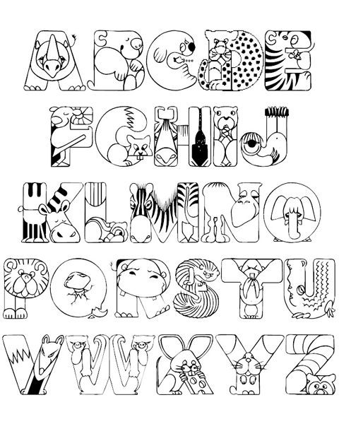 Abc Coloring Pages For Toddlers
 Free Printable Alphabet Coloring Pages for Kids Best