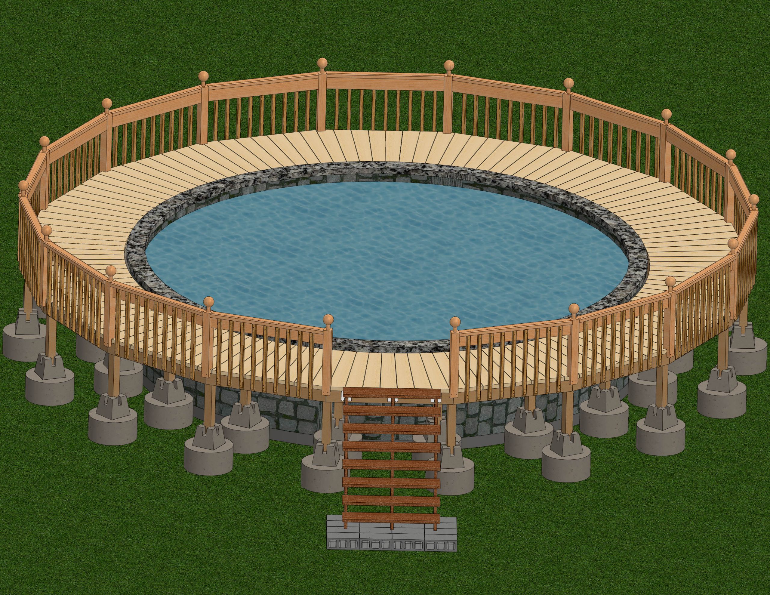 Above Ground Pool Deck
 How to Build a Deck Around an Ground Pool