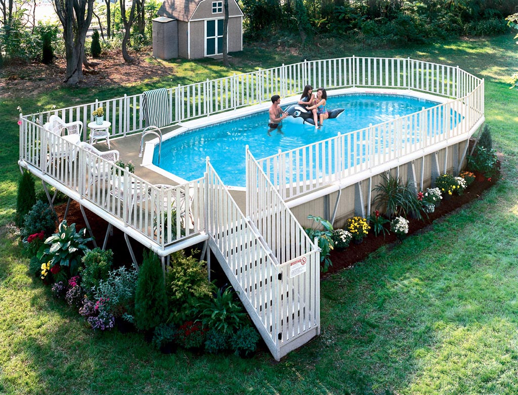 Above Ground Pool Deck
 Free Deck Plans Ground Swimming Pools