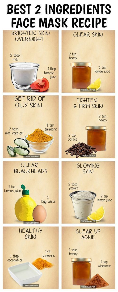 Acne DIY Face Mask
 10 Amazing 2 ingre nts all natural homemade face masks