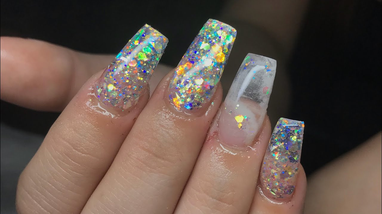 Acrylic Nails With Glitter
 Acrylic Nails Tutorial