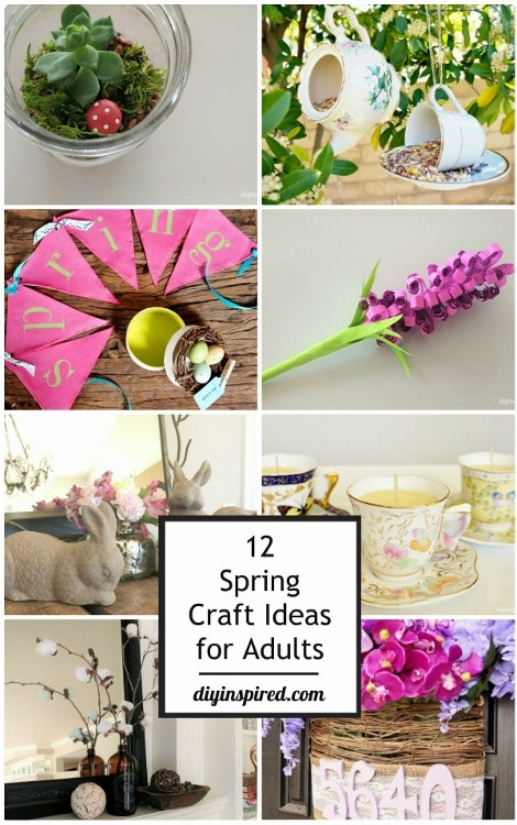 Activity Ideas For Adults
 12 Spring Craft Ideas for Adults DIY Inspired