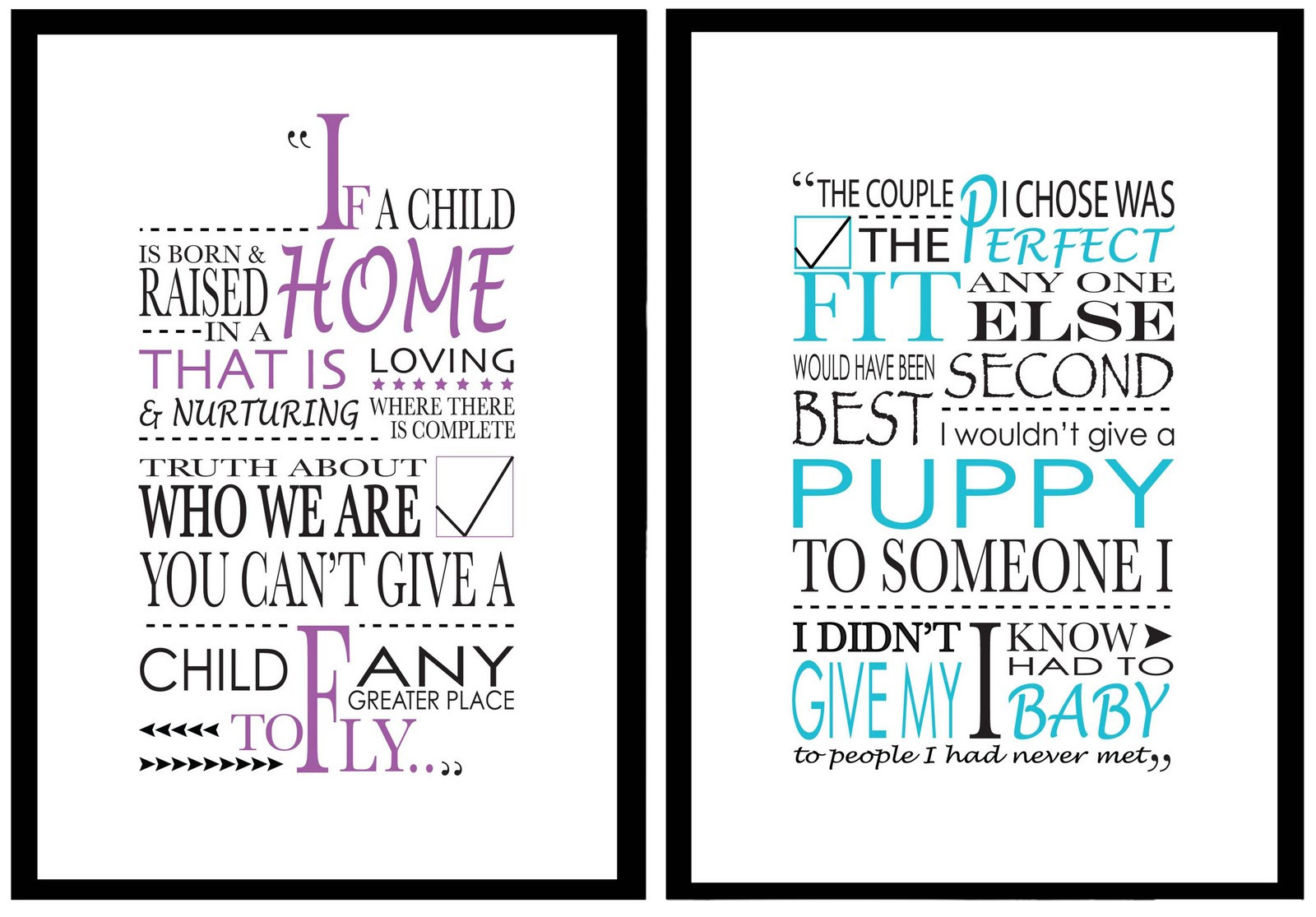 Adopted Child Quotes
 Samantha Holt Graphic Design Typographical Adoption