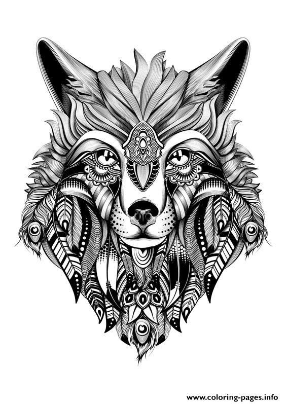 Adult Coloring Pages Wolf
 Print premium wolf adult hd high quality coloring pages in