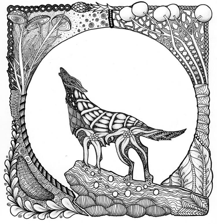 Adult Coloring Pages Wolf
 wolf coloring pages