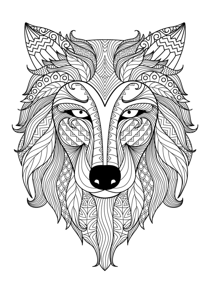 Adult Coloring Pages Wolf
 Get the coloring page Wolf
