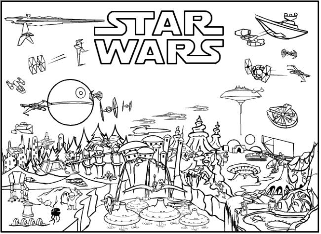 Adult Star Wars Coloring Book
 Star Wars Free Printable Coloring Pages for Adults & Kids