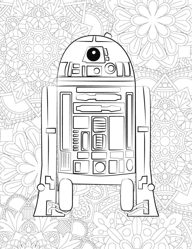 Adult Star Wars Coloring Book
 FREE Star Wars Printable Coloring Pages BB 8 & C2 B5