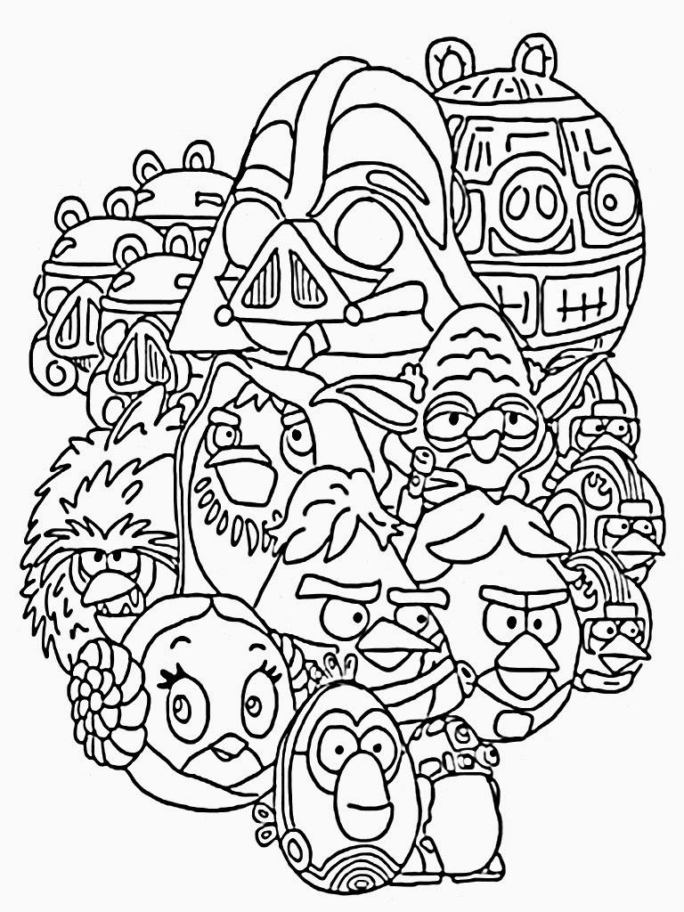 Adult Star Wars Coloring Book
 Angry Birds Star Wars Coloring Pages Printable