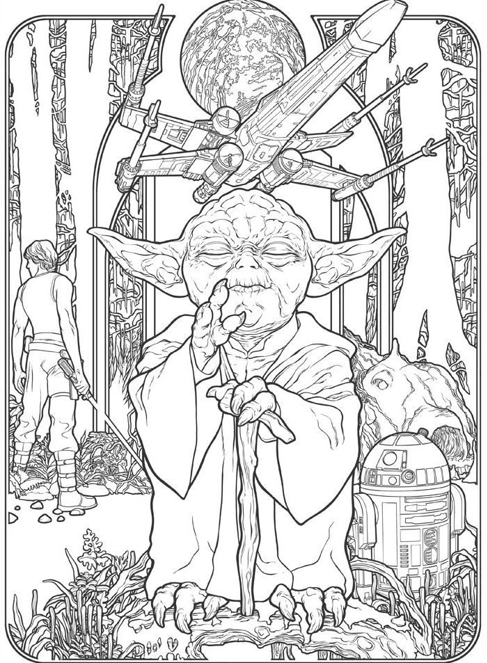Adult Star Wars Coloring Book
 16 best coloriage images on Pinterest