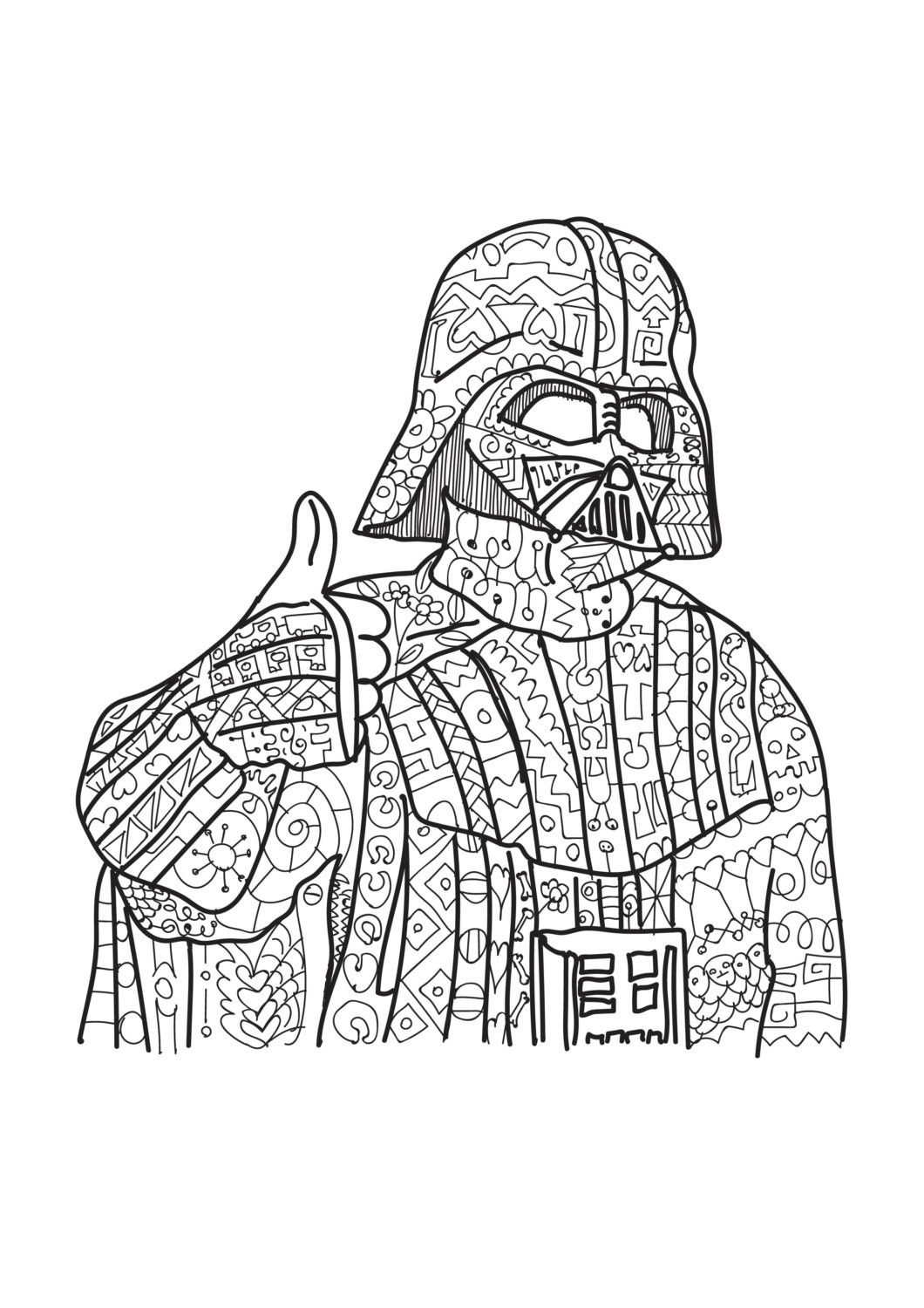 Adult Star Wars Coloring Book
 Darth Vader Star Wars coloring page Adult coloring