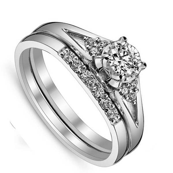 Affordable Wedding Ring Sets
 Queenly Inexpensive Diamond Wedding Set 0 25 Carat Diamond